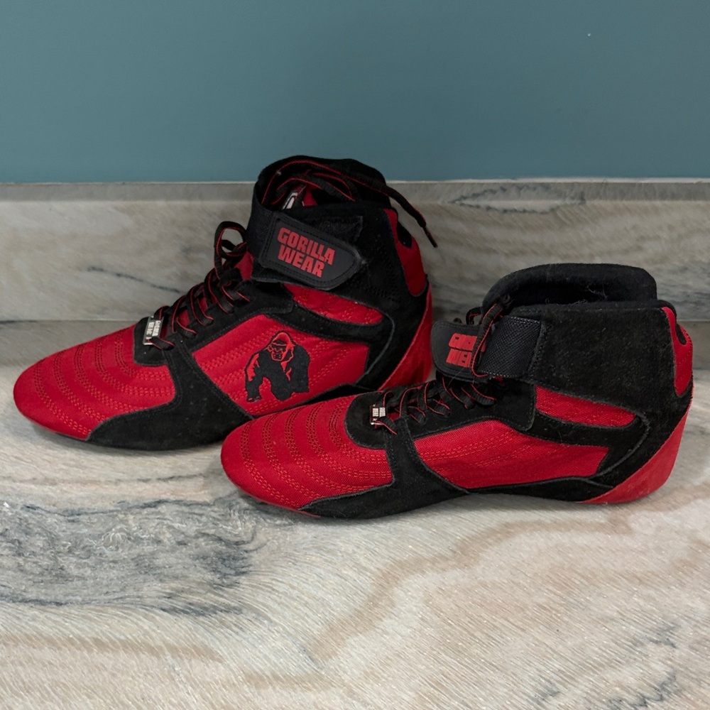 Gorilla Wear Red & Black High-Top Sneakers